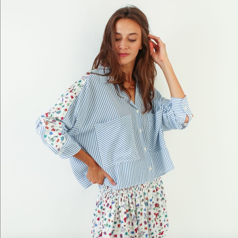 Koch Gingham Floral Lyle Top